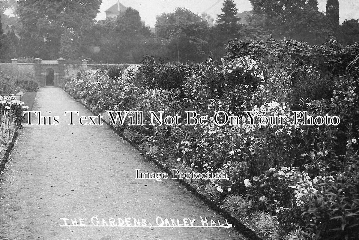 HA 3369 - The Gardens, Oakley Hall, Hampshire c1905