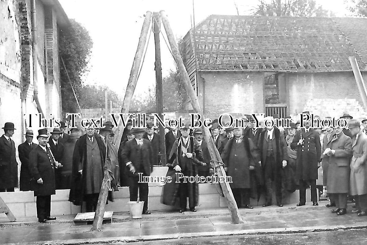 HA 3412 - Foundation Stone Laying, Andover, Hampshire
