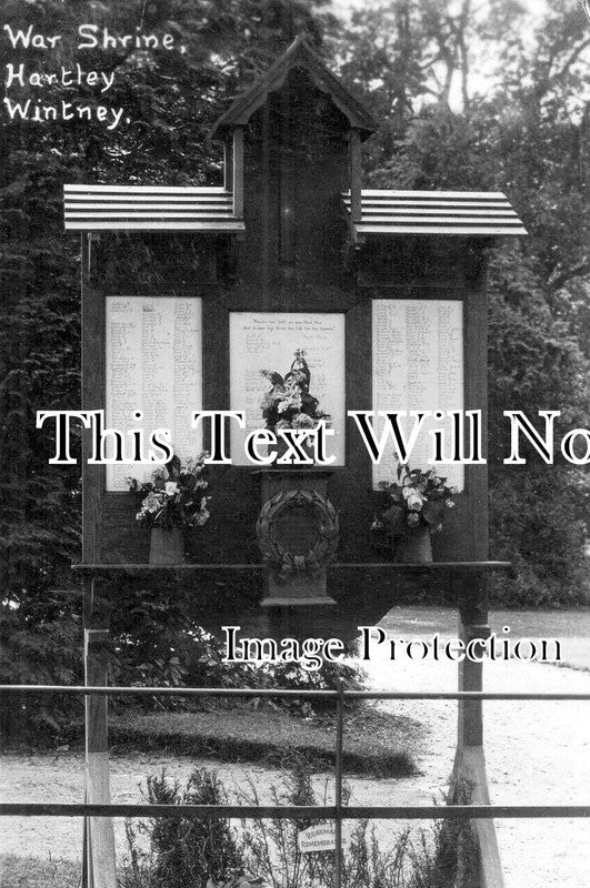HA 3526 - Hartley Wintney War Shrine, Hampshire