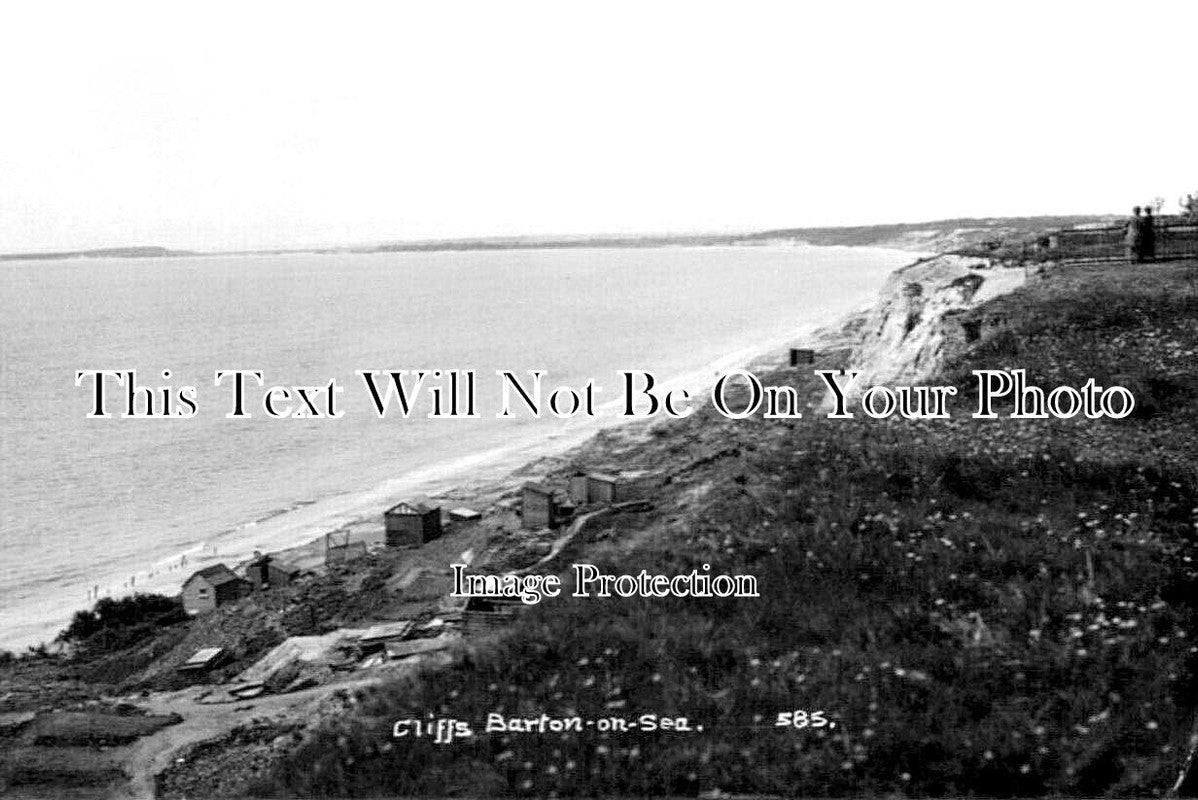 HA 3569 - Cliffs, Barton On Sea, Hampshire c1925