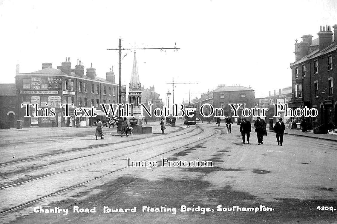 HA 3710 - Chantry Road Toward Floating Bridge, Southampton, Hampshire c1910