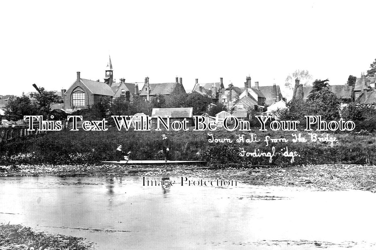 HA 3785 - Town Hall From The Bridge, Fordingbridge, Hampshire c1905