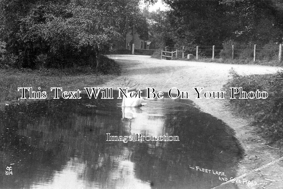 HA 4006 - The Lake & Cove Road, Fleet, Hampshire c1912