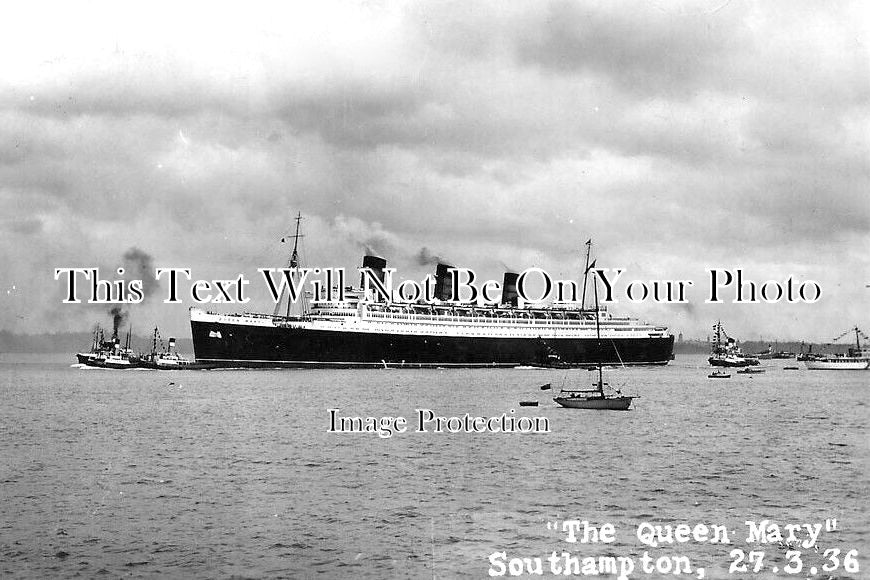 HA 4184 - The Queen Mary Ship Maiden Voyage, Southampton 1936
