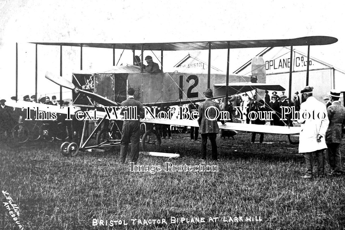 HA 4197 - Bristol Tractor Biplane, Larkhill, Hampshire c1912