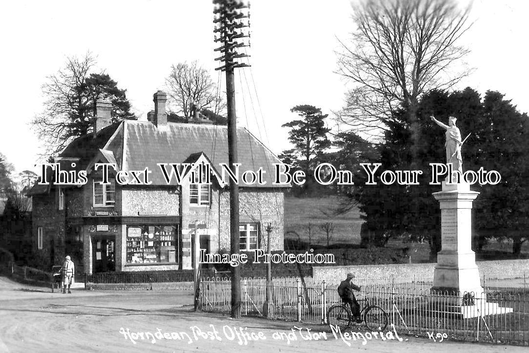 HA 4325 - Horndean Post Office & War Memorial, Hampshire c1922