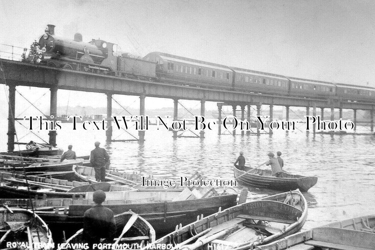 HA 4444 - Royal Train Leaving Portsmouth Harbour, Hampshire