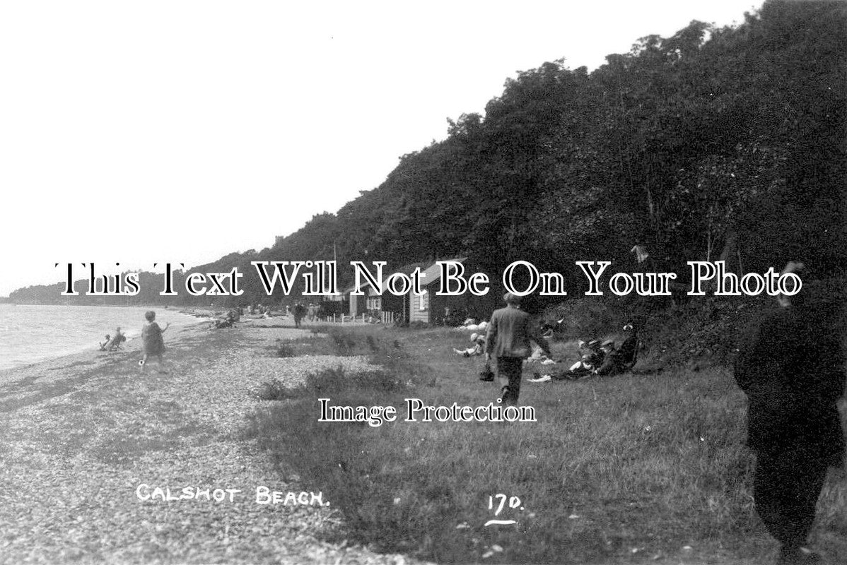 HA 4615 - Calshot Beach, Hampshire c1956