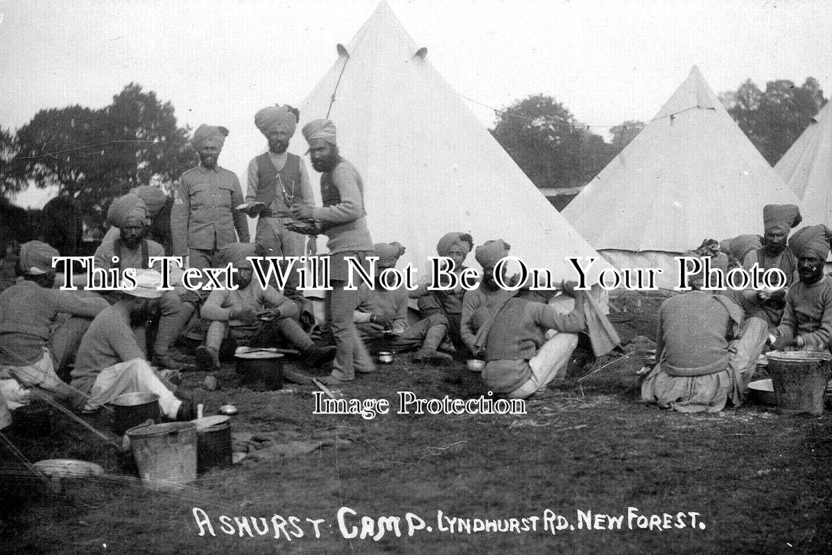 HA 4844 - Ashurst Military Camp, Indian Regiment, Hampshire c1915 WW1