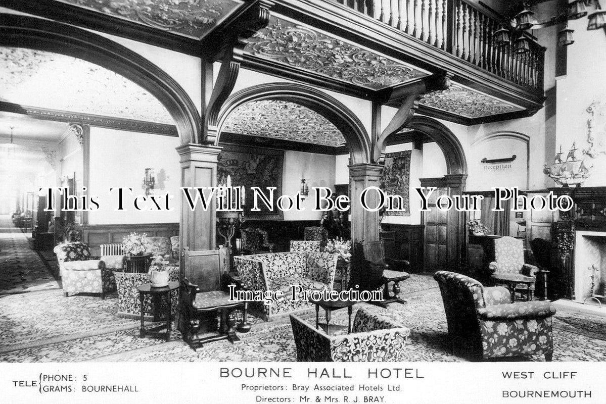 HA 4870 - Bourne Hall Hotel, West Cliff, Bournemouth, Hampshire