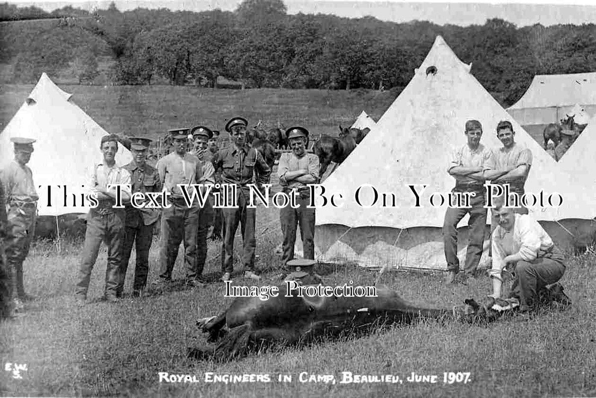 HA 4882 - Royal Engineers Military Camp, Beaulieu, Hampshire 1907