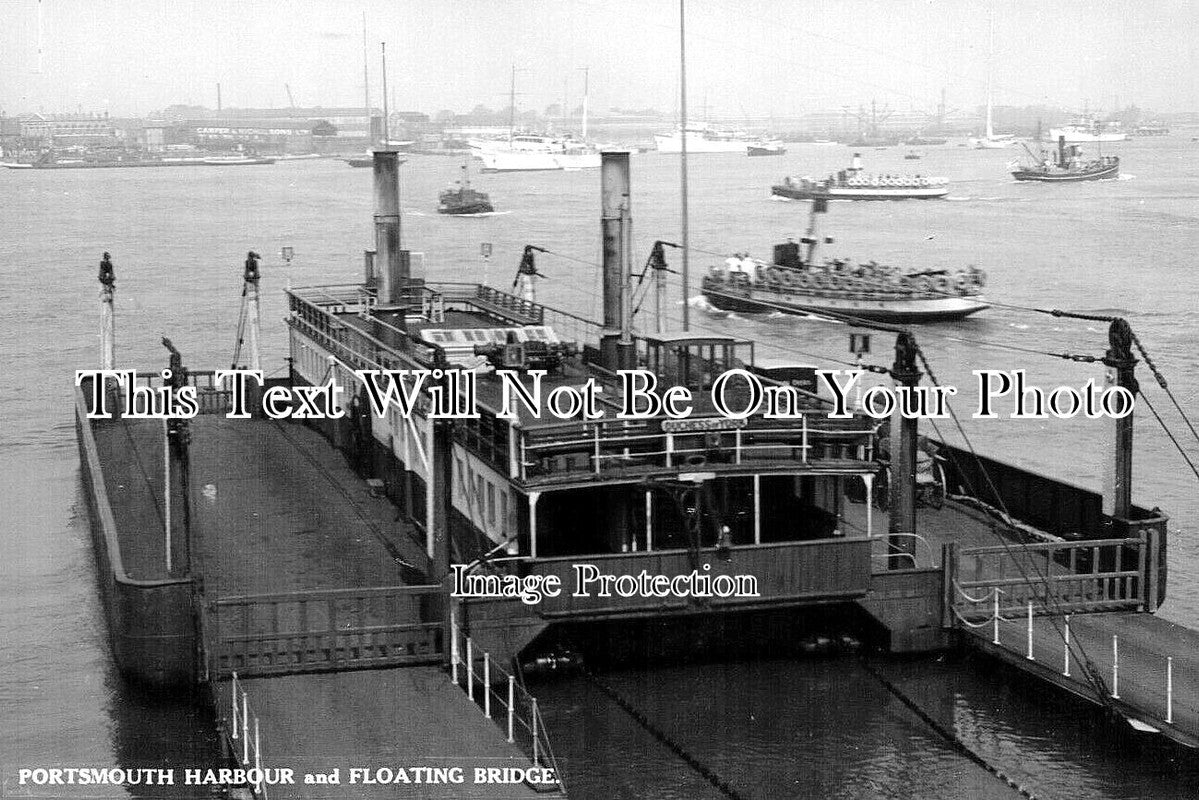 HA 4886 - Portsmouth Harbour & Floating Bridge, Hampshire