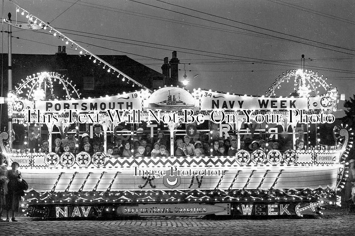 HA 4941 - Portsmouth Navy Week Tram Car, Hampshire 1934