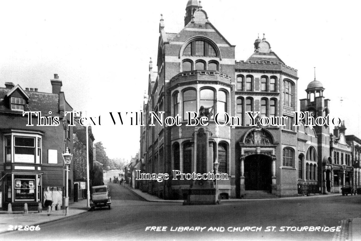 HA 4966 - Free Library & Church Street, Stourbridge, Hampshire