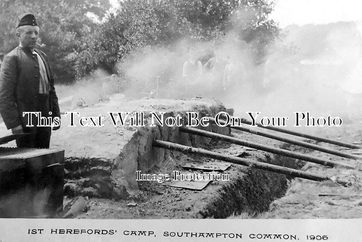 HA 5107 - 1st Herefords Military Camp, Southampton, Hampshire 1906