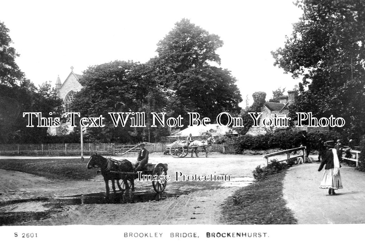 HA 5155 - Brookley Bridge, Brockenhurst, Hampshire c1908
