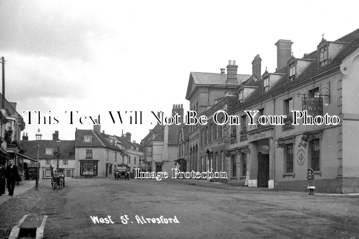 HA 5228 - The Swan Hotel, West Street, Alresford, Hampshire c1914