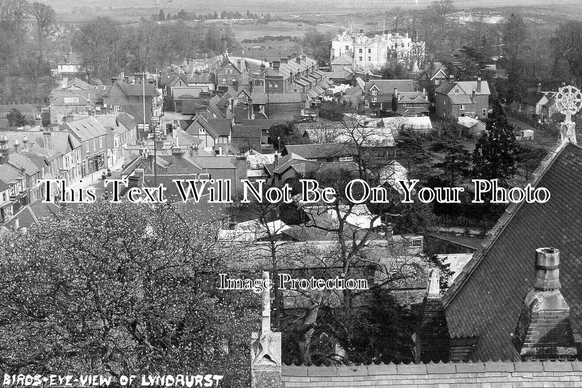 HA 5234 - Birds Eye View of Lyndhurst, Hampshire c1913