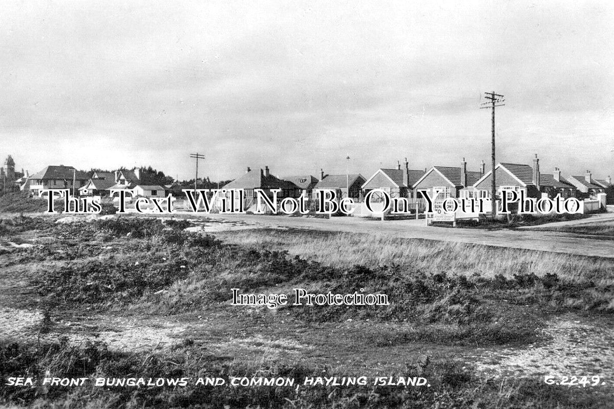 HA 5287 - Sea Front Bungalows & Common, Hayling Island, Hampshire