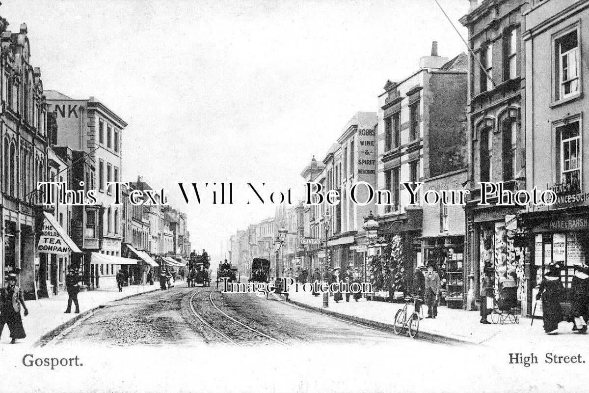 HA 5291 - High Street, Gosport, Hampshire c1910