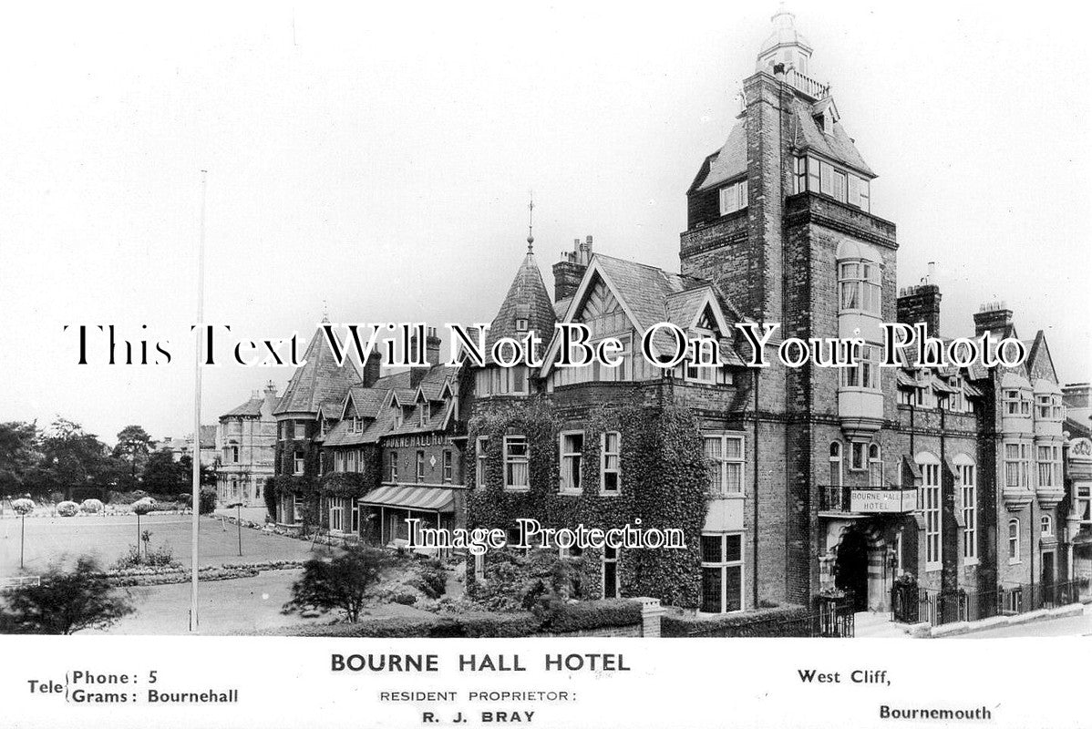 HA 5462 - Bourne Hall Hotel, West Cliff, Bournemouth, Hampshire