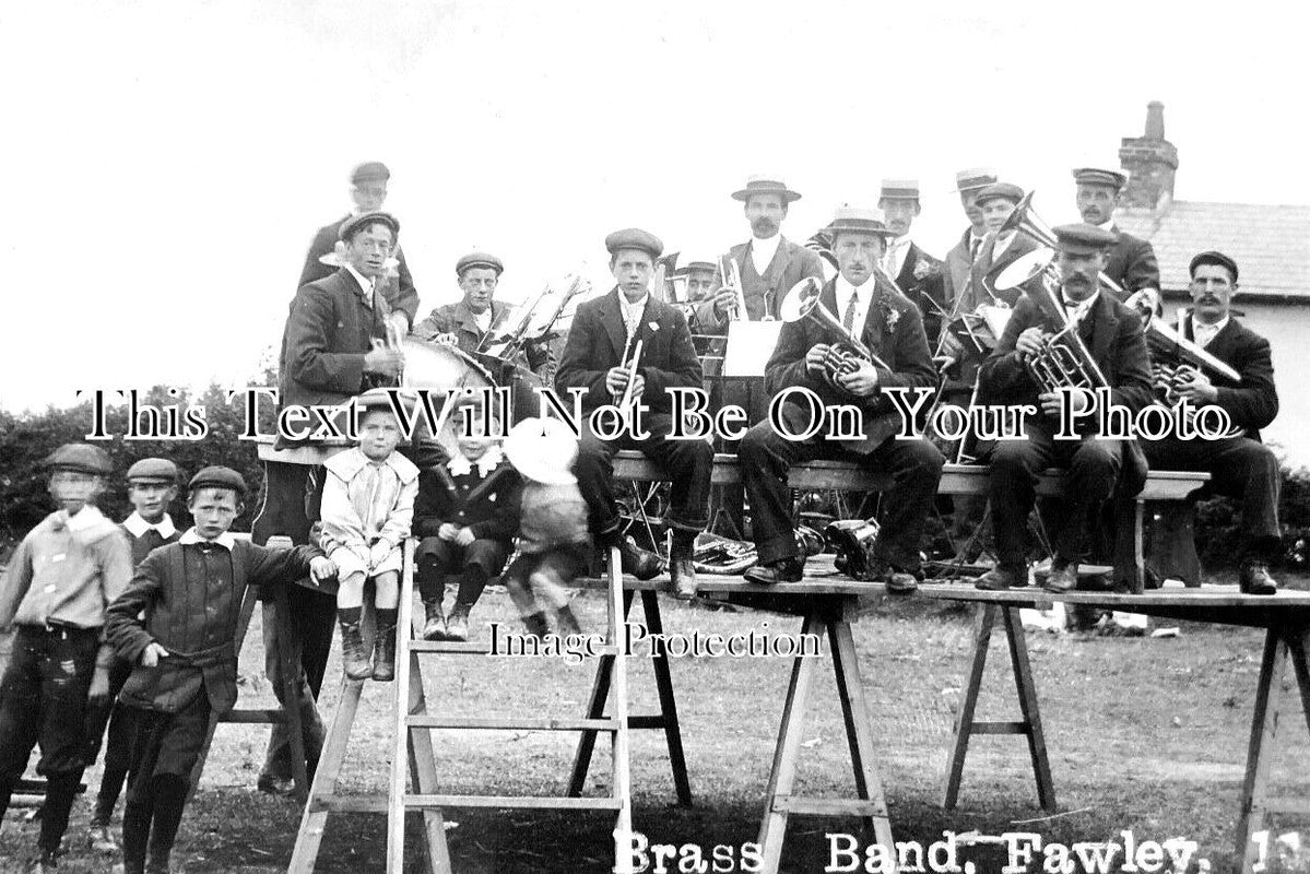 HA 5534 - Brass Band At Fawley, New Forest, Hampshire