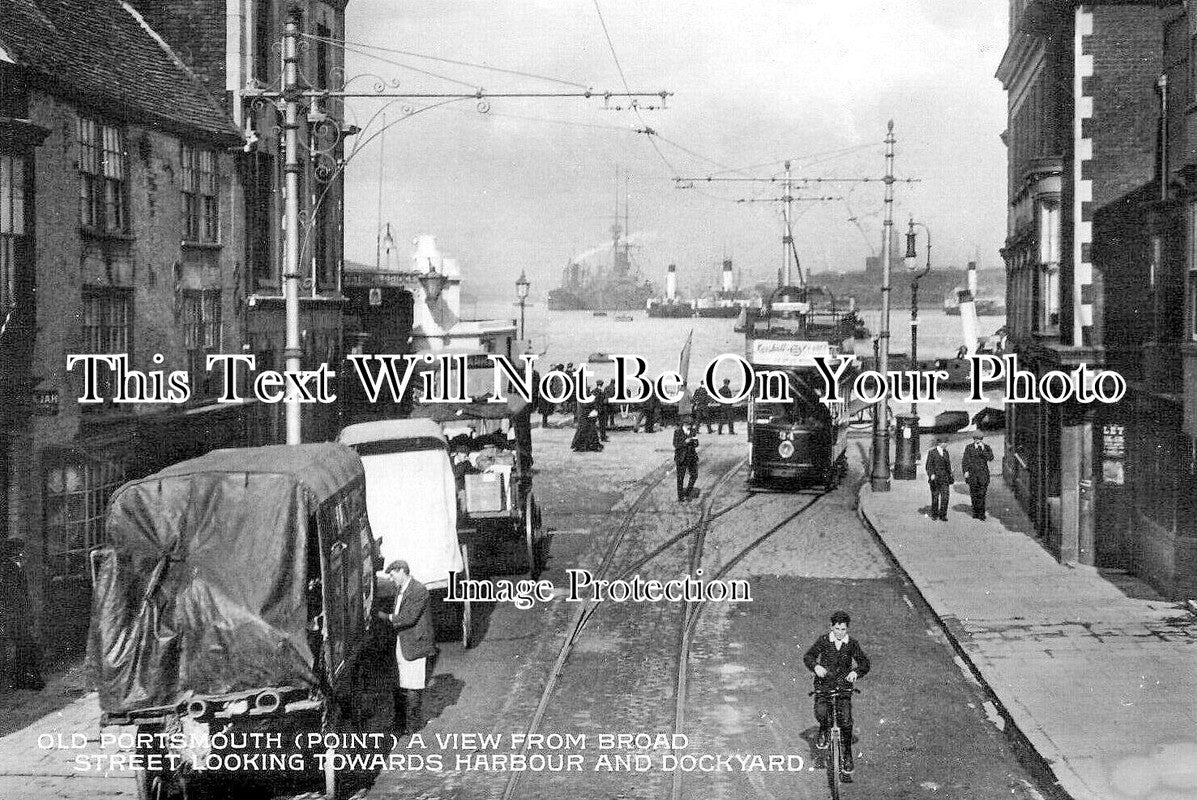 HA 5655 - Old Portsmouth From Broad Street, Hampshire