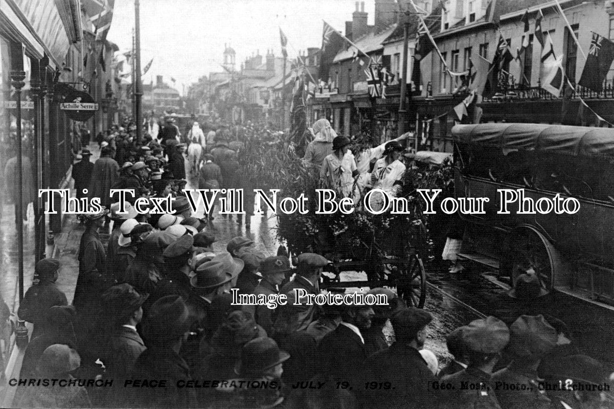 HA 592 - Peace Celebrations, Christchurch, Hampshire 19th July 1919