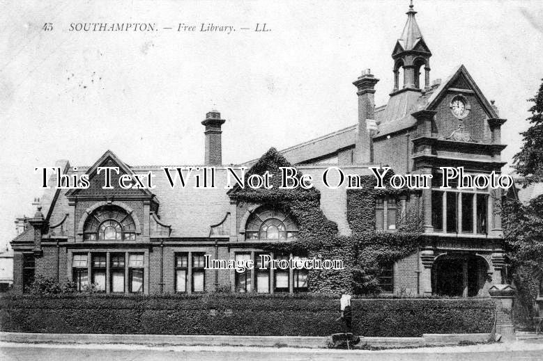 HA 774 - Free Library, Southampton, Hampshire c1907