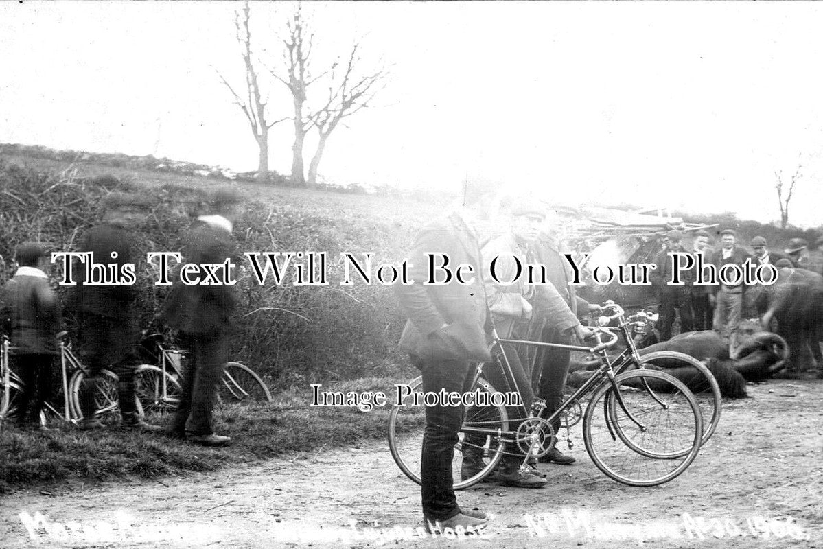 HF 1299 - Markyate Motor Car Accident, Smash, Hertfordshire 1906
