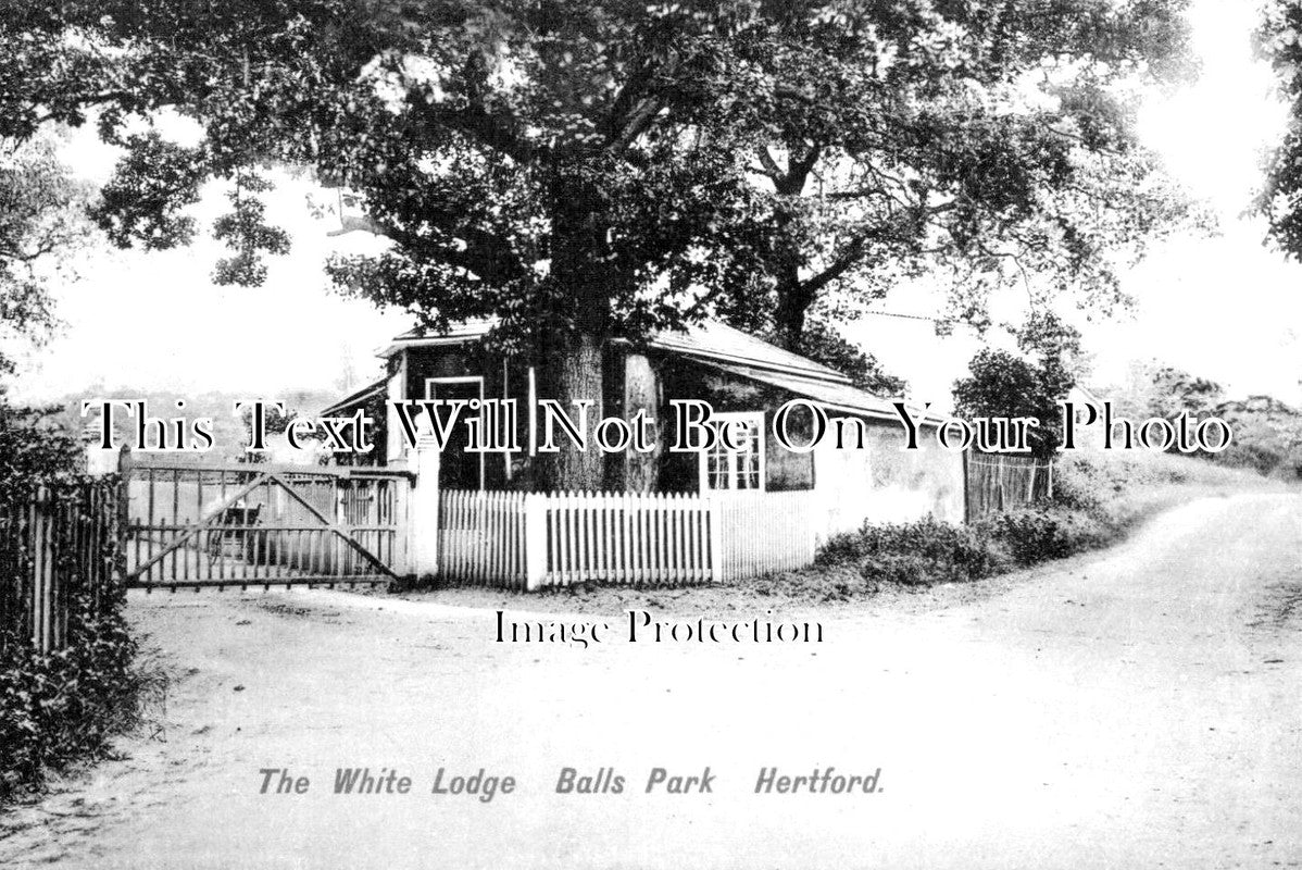 HF 1910 The White Lodge, Balls Park, Hertford, Hertfordshire JB Archive