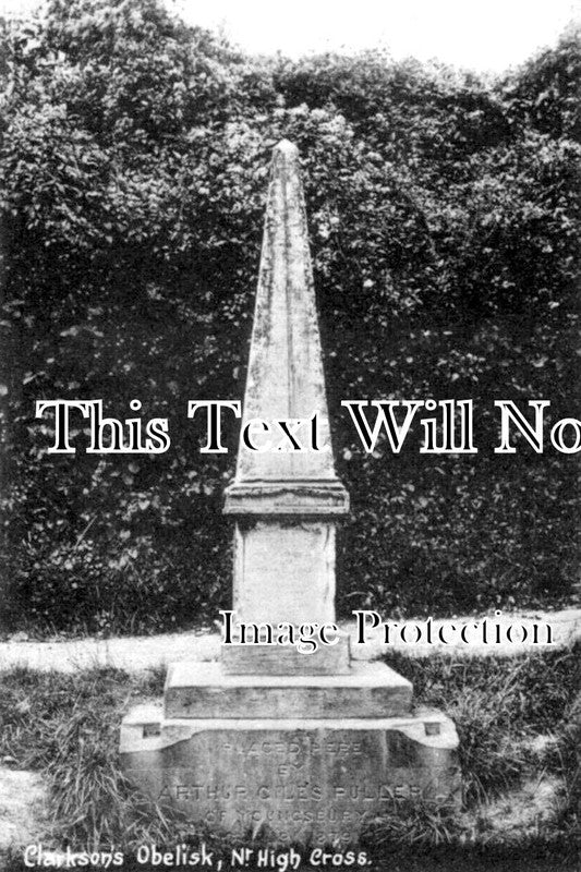 HF 1935 - Clarksons Obelisk, High Cross, Hertfordshire c1910