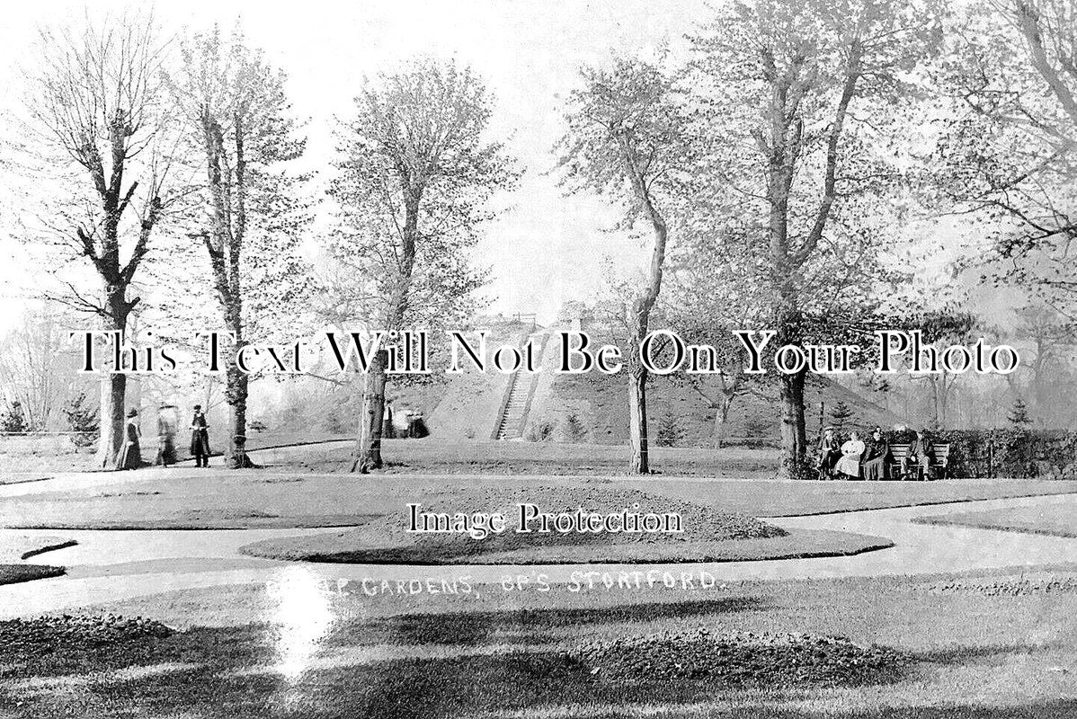 HF 2220 - Castle Gardens, Bishops Stortford, Hertfordshire c1910