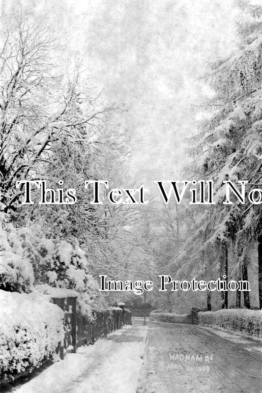 HF 2234 - Hadham Road In Winter, Bishops Stortford, Hertfordshire 1909