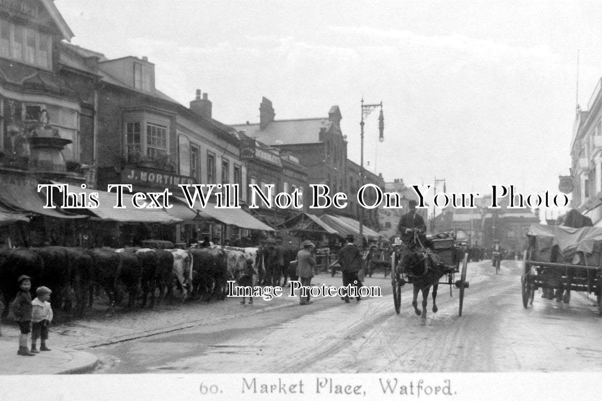 HF 341 - Market Place, Watford, Hertfordshire c1915