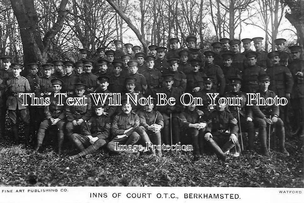 HF 449 - Inns Of Court Officer Training Corps At Berkhamsted, Hertfordshire 1916