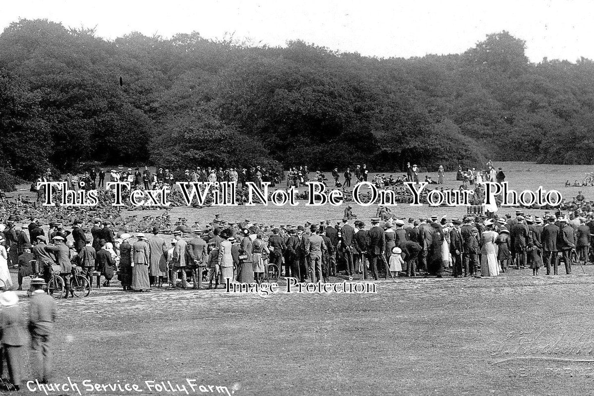 HF 797 - Church Service For Soldiers Going To War, Folly Farm, New Barnes, Hertfordshire 1915