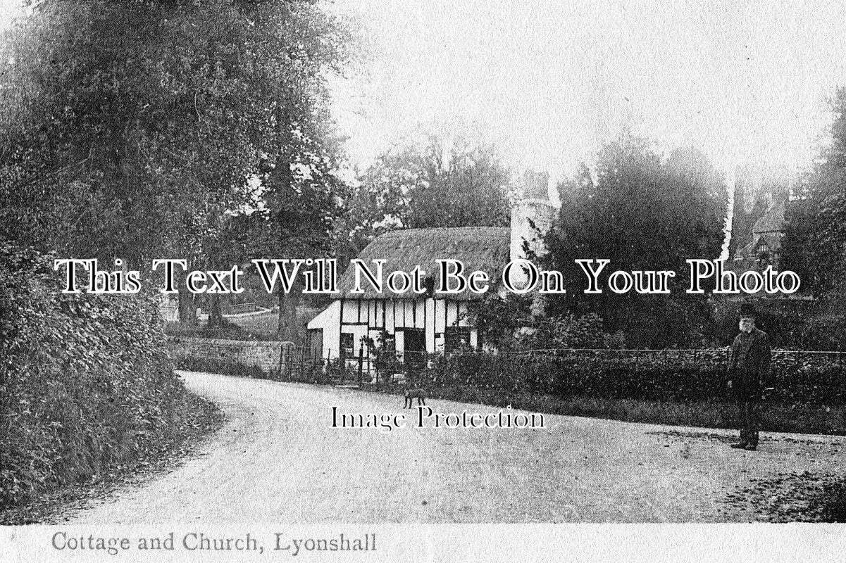 HR 141 - Cottage & Church, Lyonshall, Herefordshire