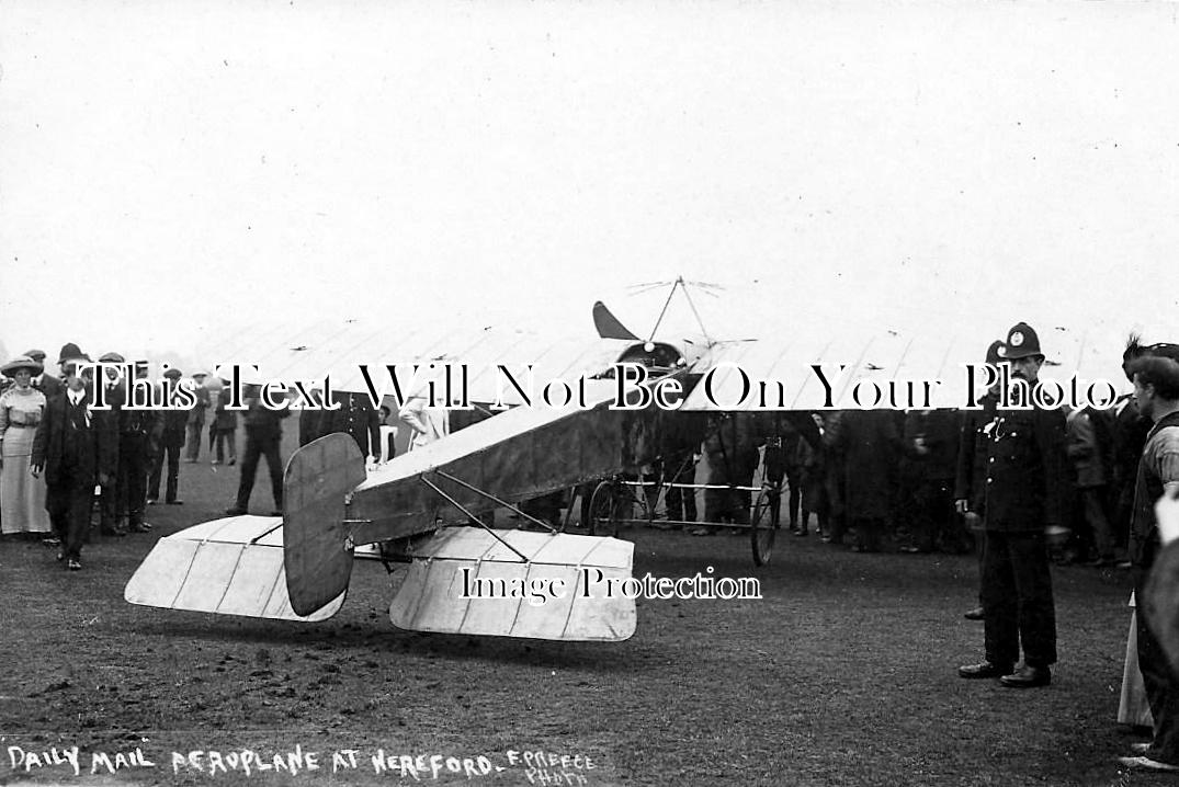 HR 155 - Daily Mail Aeroplane At Hereford, Herefordshire 1912
