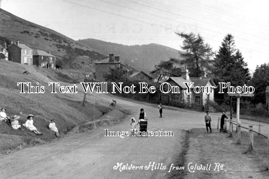 HR 167 - Malvern Hills From Colwall Road, Colwall, Herefordshire