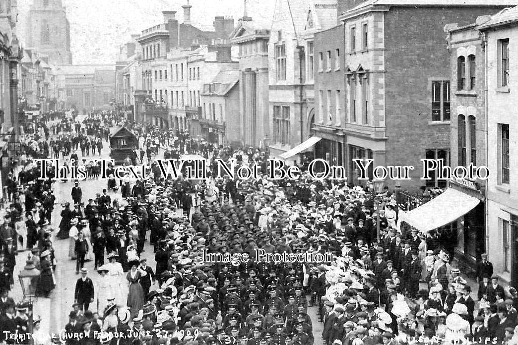 HR 360 - Church Parade, Broad Street, Hereford, Herefordshire 1909