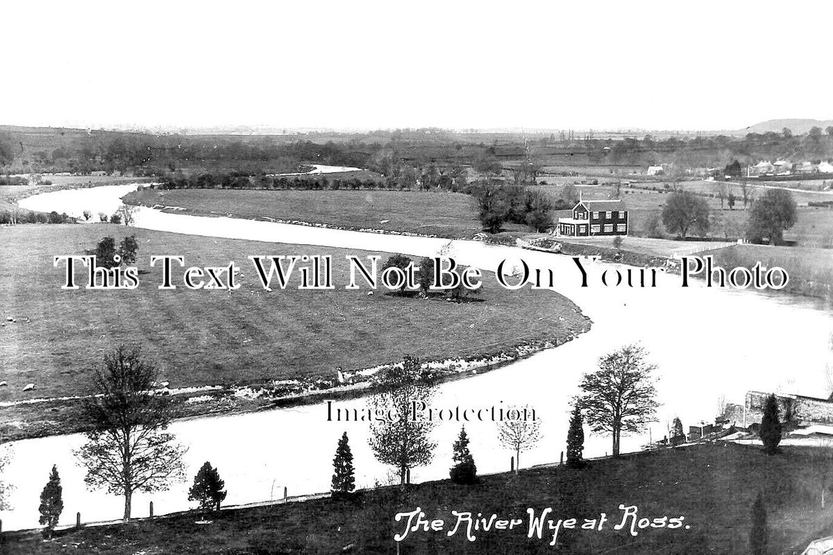 HR 795 - The River Wye At Ross, Herefordshire c1918