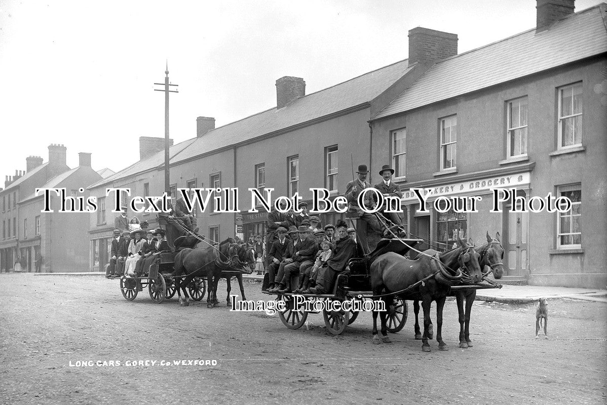 IE 64 - Long Cars, Gorey, County Wexford, Ireland c1900