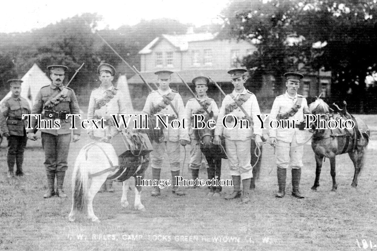 IO 607 Isle Of Wight Rifles Camp, Locks Green, Newtown JB Archive