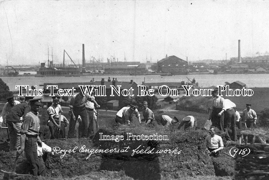 KE 1219 - Royal Engineers Field Works, River Medway, Rochester, Kent