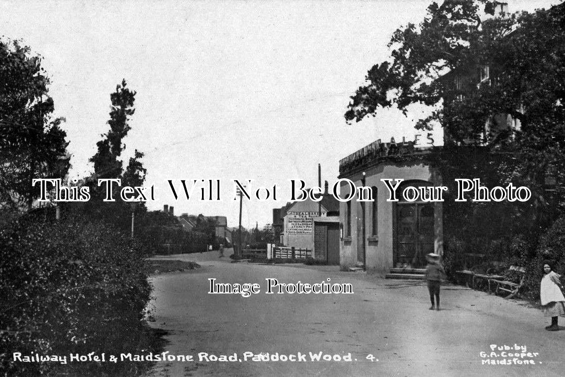 KE 1224 - Railway Hotel & Maidstone Road, Paddock Wood, Kent