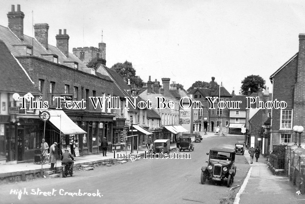 KE 1350 - High Street, Cranbrook, Kent c1929