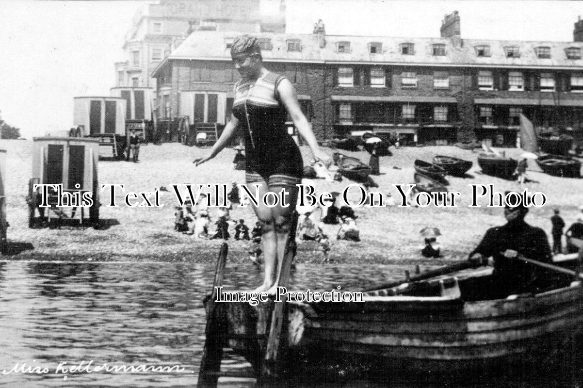 KE 1357 - Australian Annette Kellermann, Cross Channel Swimmer, Kent