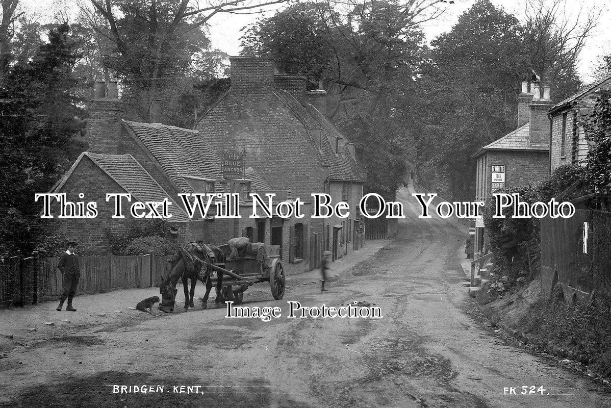 KE 1386 - Blue Anchor Inn, Bridgen, Kent c1913