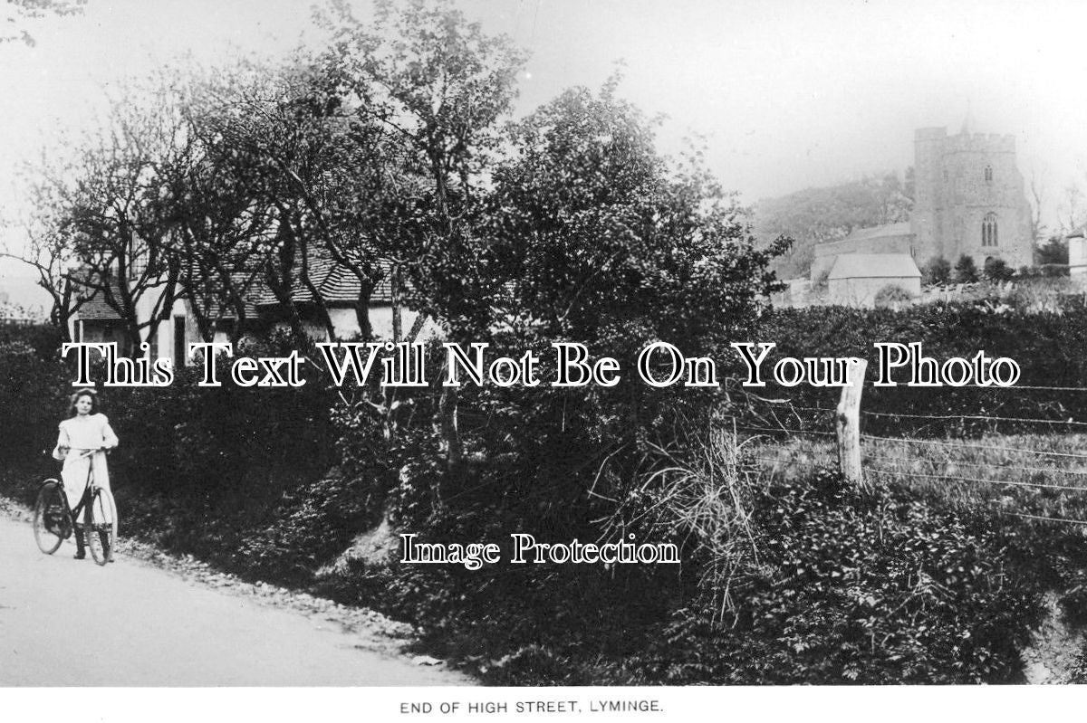 KE 1469 - End Of High Street, Lyminge, Kent c1910